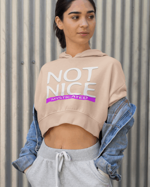 Not Nice Cropped Hoodie